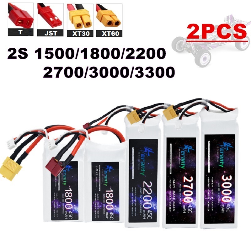 Rc Hobby Helicopter - 2 pièces 7.4V Lipo 2S batterie