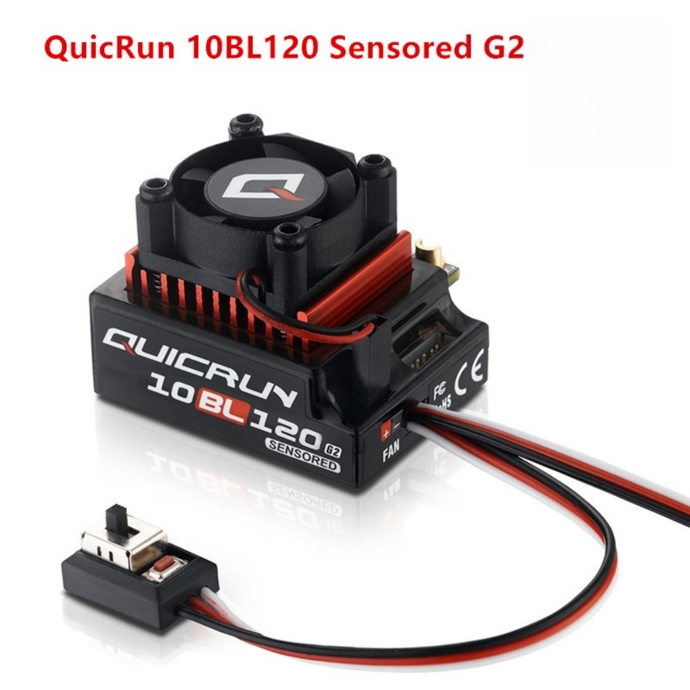 Rc Hobby Grade Plane - FATJAY Hobbywing QUICRUN-10BL-120-G2 120A ESC contrôleur