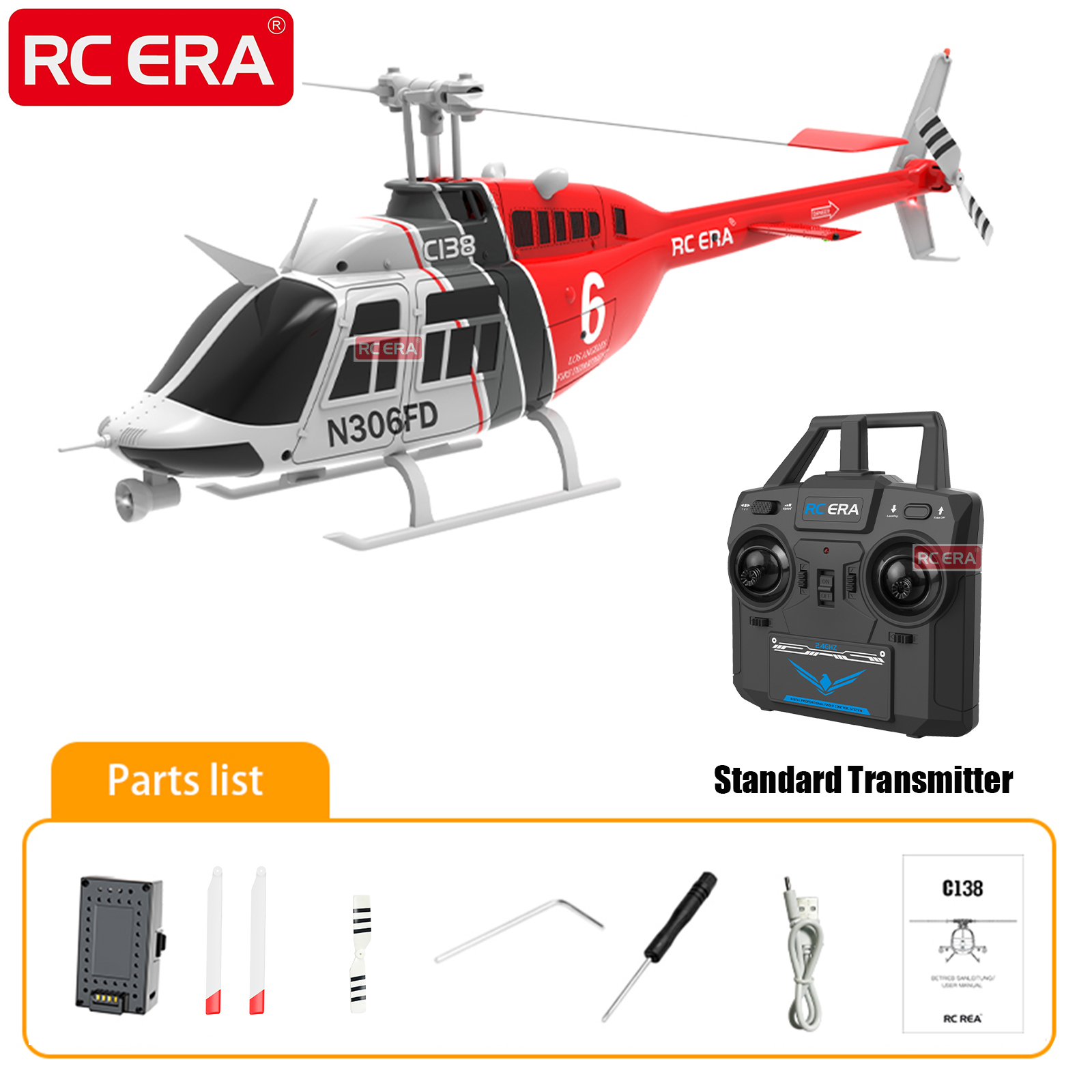 RC ERA Cpara BELL 206 Jet Rang - Rc Hobby Helicopter avis et prix